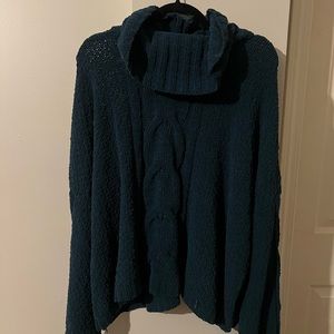 Knit turtle/slouchy neck sweater
